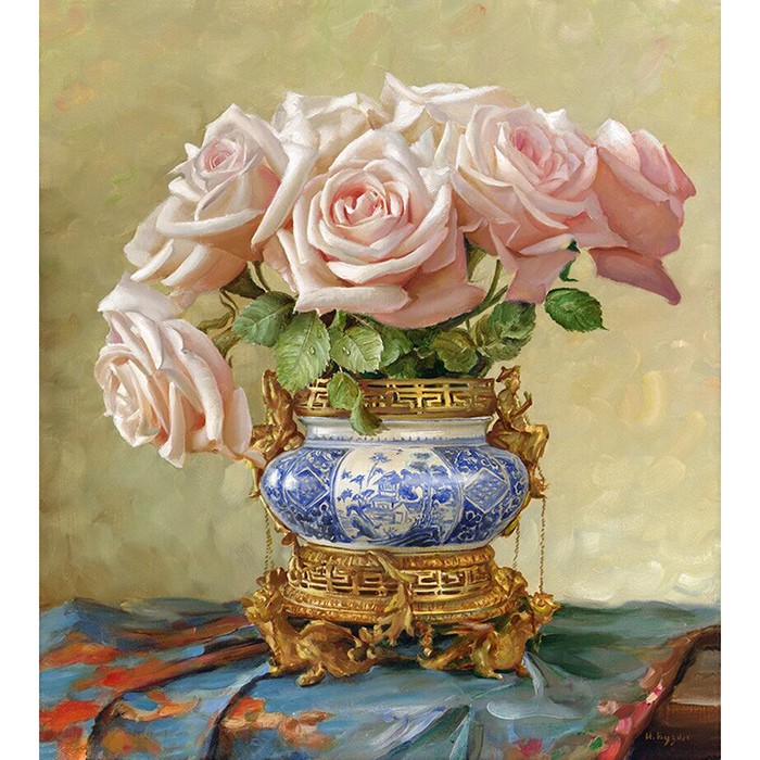 Набор ДТ Картина мозаикой Бузин.Восточные розы 40*50 см KM0247