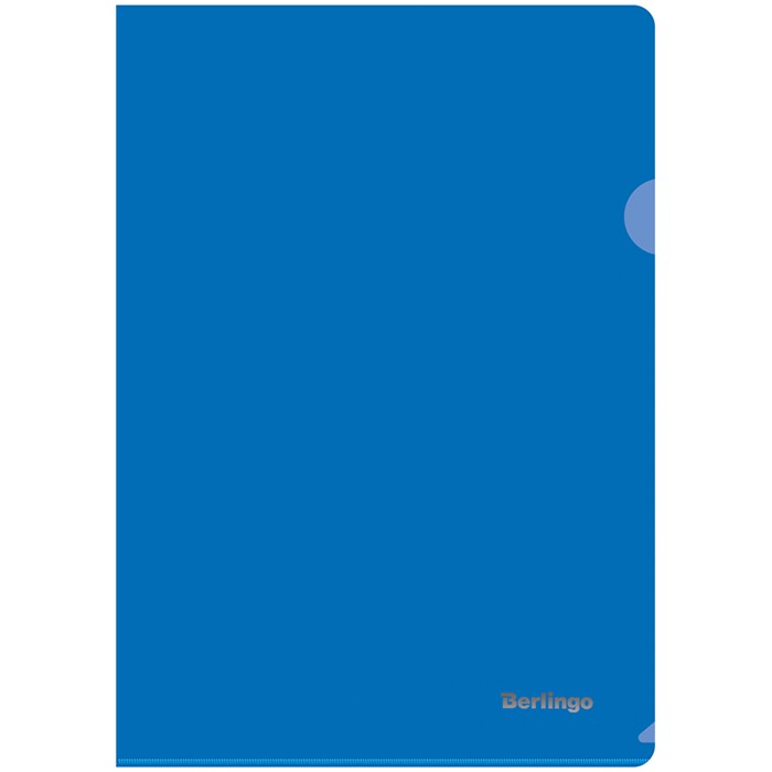 Папка-уголок Berlingo, А4, 180мкм, непрозрачная, синяя 298255.