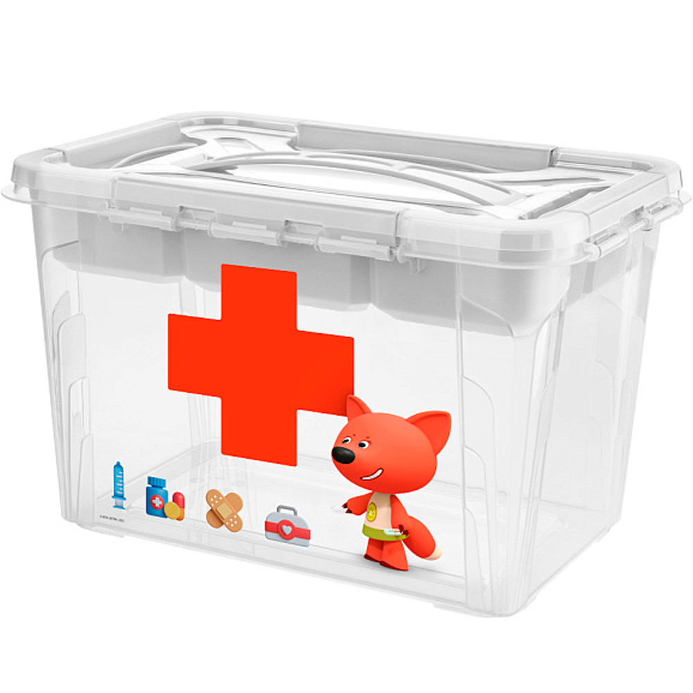 Коробка для аптечки Ми-ми-мишки, 290х190х180ММ, 6,65Л (Белый) 43522301651