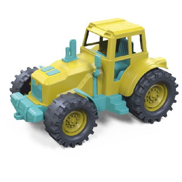 Трактор без ковша 21см серо-желтый 22-203-3KSC в сетке.