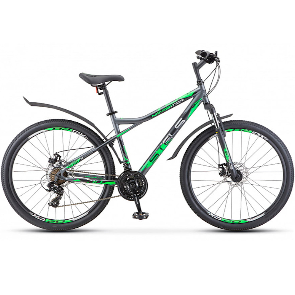 Велосипед 2-х 27.5” Navigator-710 MD 16" Антрацитовый/зелёный/чёрный