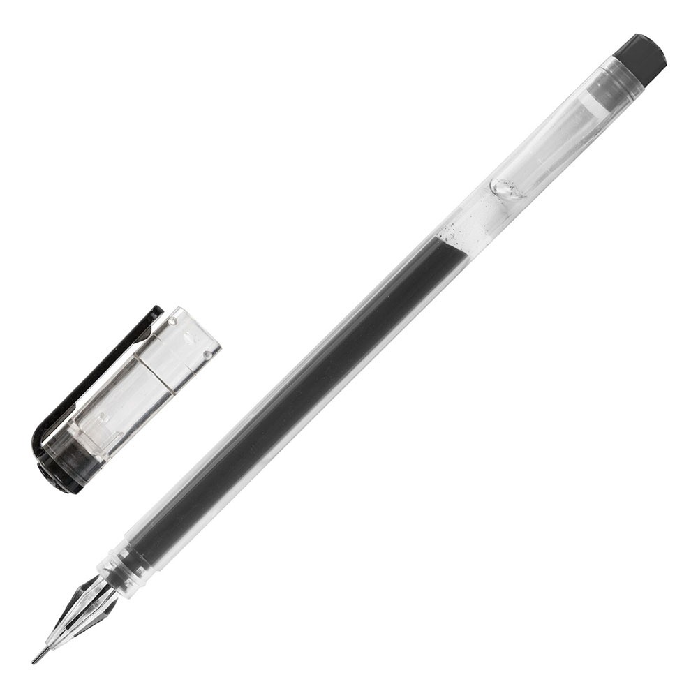 Ручка гелевая черный 0,5мм Basic GP-675 143675 STAFF