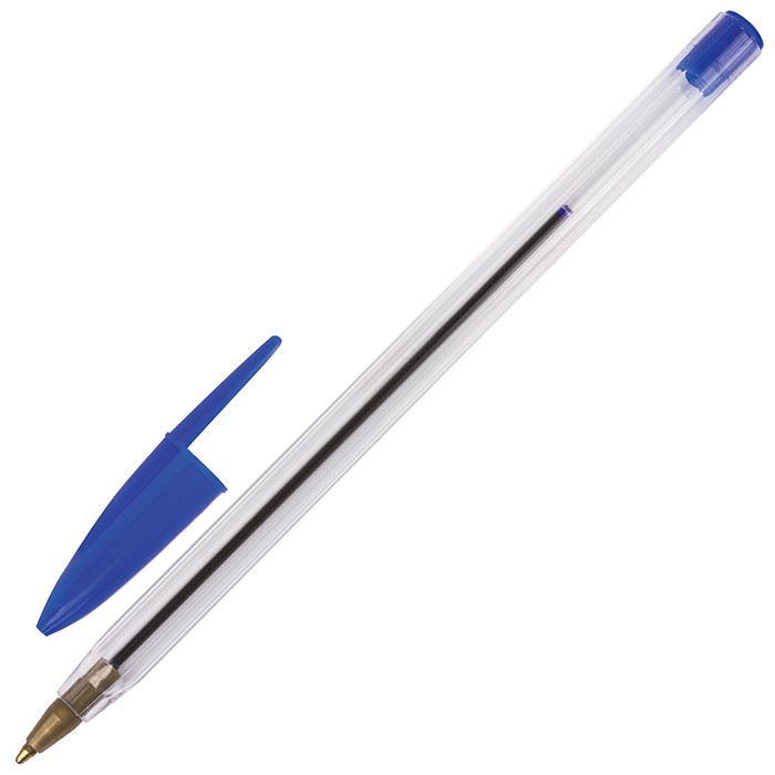 Ручка шарик синий 0.5мм STAFF Basic BP-01 141672