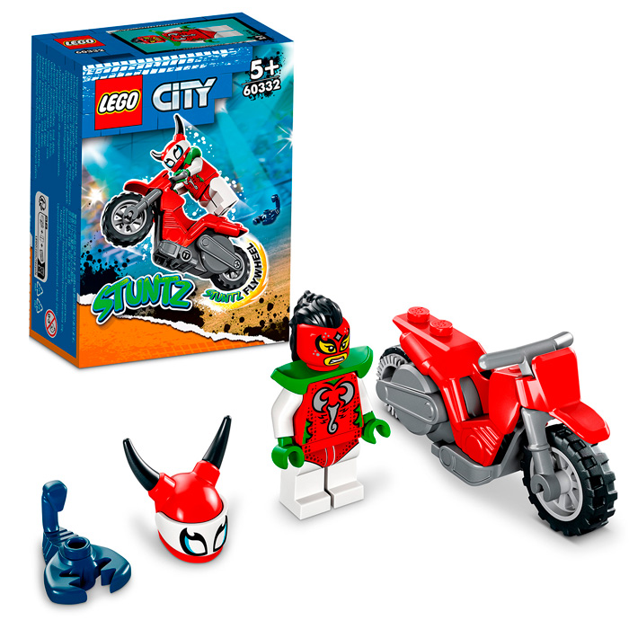 Конструктор LEGO 60332 CITY "Трюковой мотоцикл Отчаянной Скорпионессы"