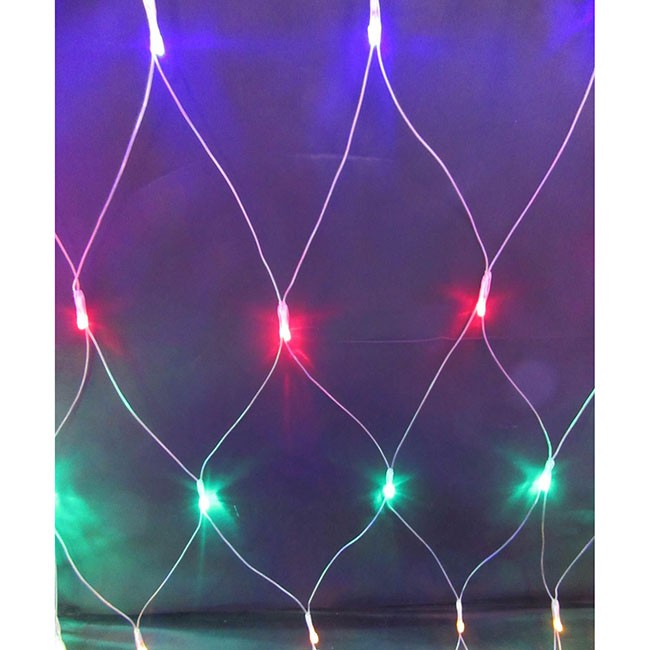 Электрическая гирлянда Сетка 2х2м 200л LED 8реж 23м цветной МК-19145