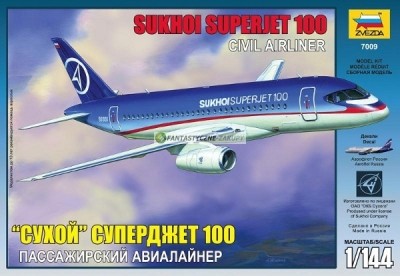 Сборная модель 7009 Самолет Суперджет 100