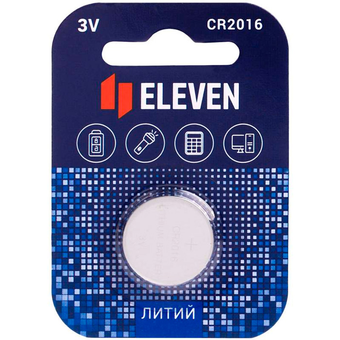 Батарейка Eleven CR2016 литиевая, BC1 / цена за 1 шт / 301758