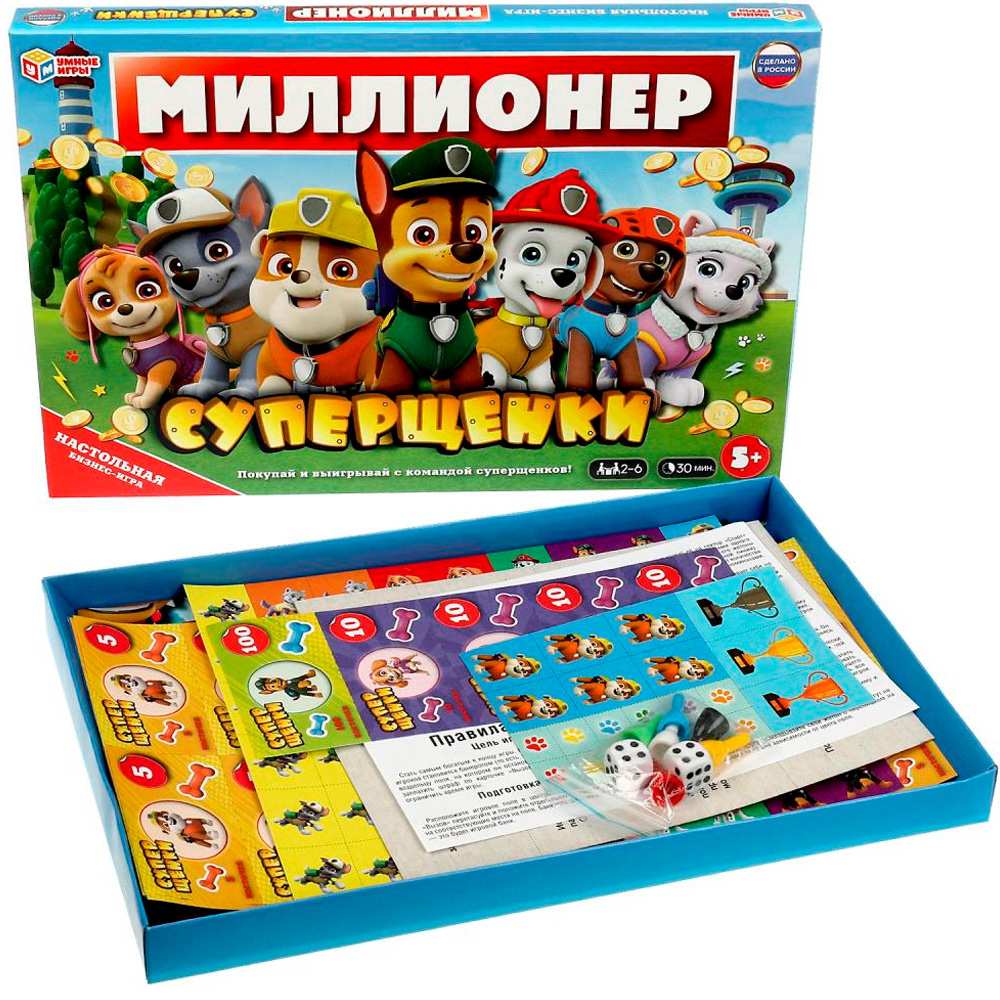 Игра Умка Суперщенки. Миллионер.Бизнес-игра 4650250583318