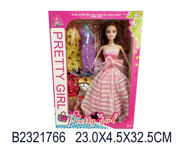 Кукла 2036VYY с набором платьев в кор.