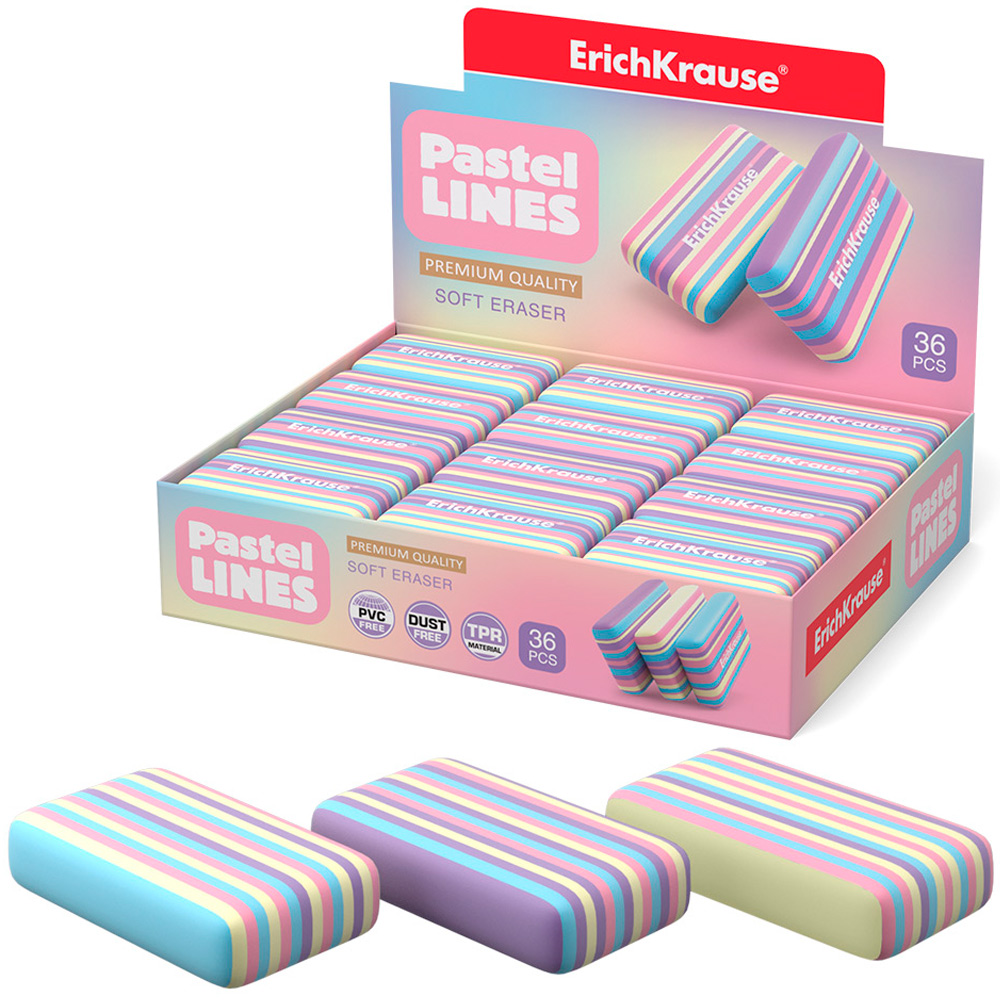 Ластик Pastel Lines 56039 /Erich Krause/