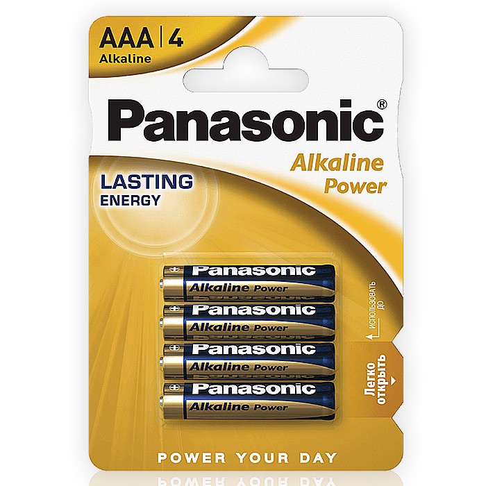 Элемент питания LR03REB/4BPRCDS Panasonic Alkaline Power (4шт)  LR 3 4xBL (PR)  /цена за упак/