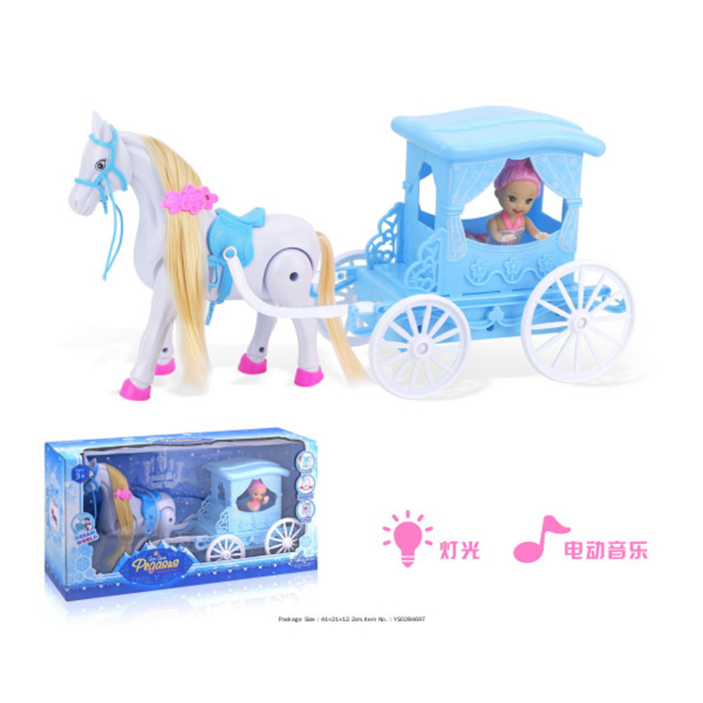Карета 686-799 для куклы с лошадью в коробке