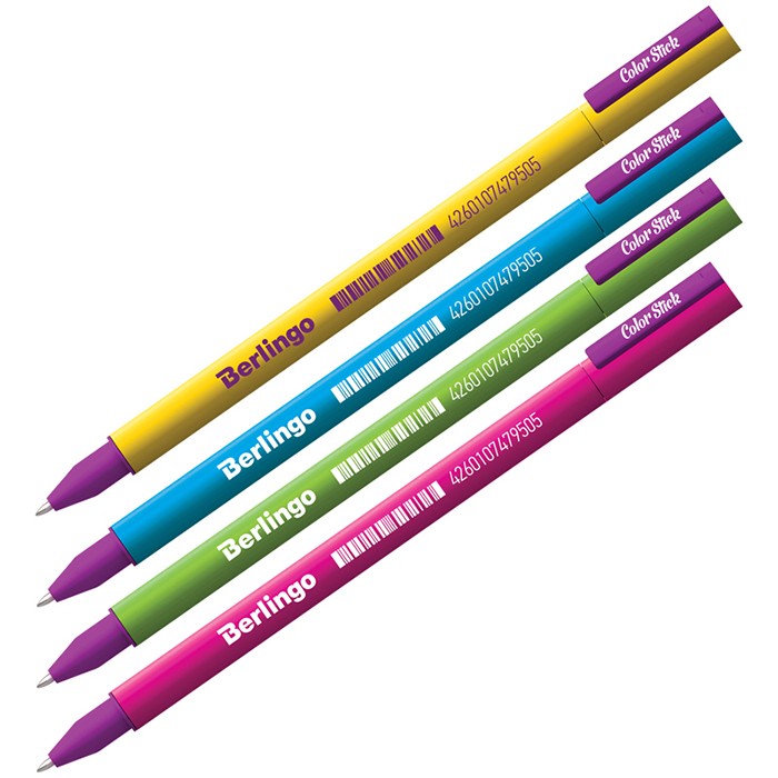 Ручка гелевая черный 05мм Color Stick CGp_50101 Berlingo