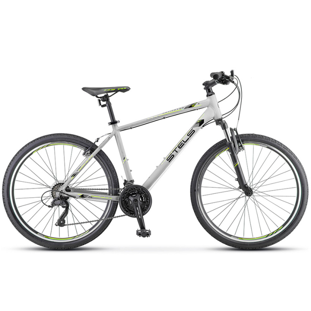 Велосипед двухколесный 26" Navigator-590 V 20" серый/салатовый K010 /STELS/