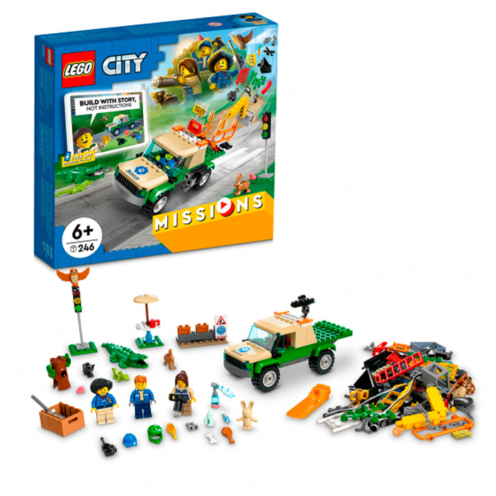 Конструктор LEGO 60353 CITY "Миссии по спасению диких животных"