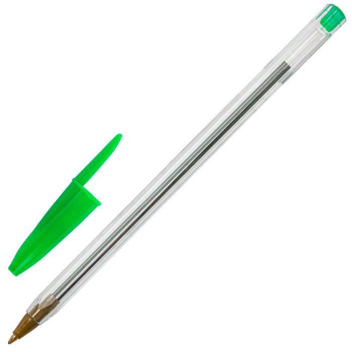 Ручка шарик зеленая STAFF Basic Budget BP-04 143871