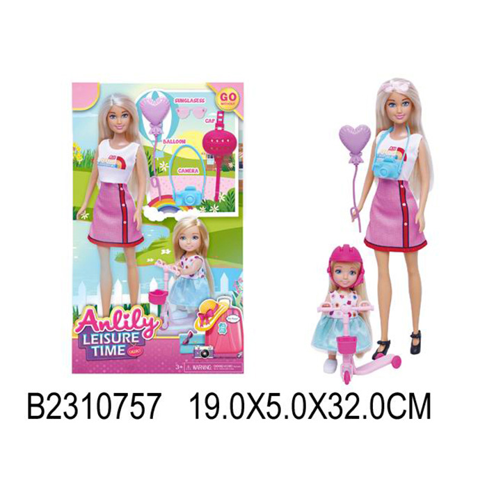 Кукла Anlily 98016 с дочкой в кор.