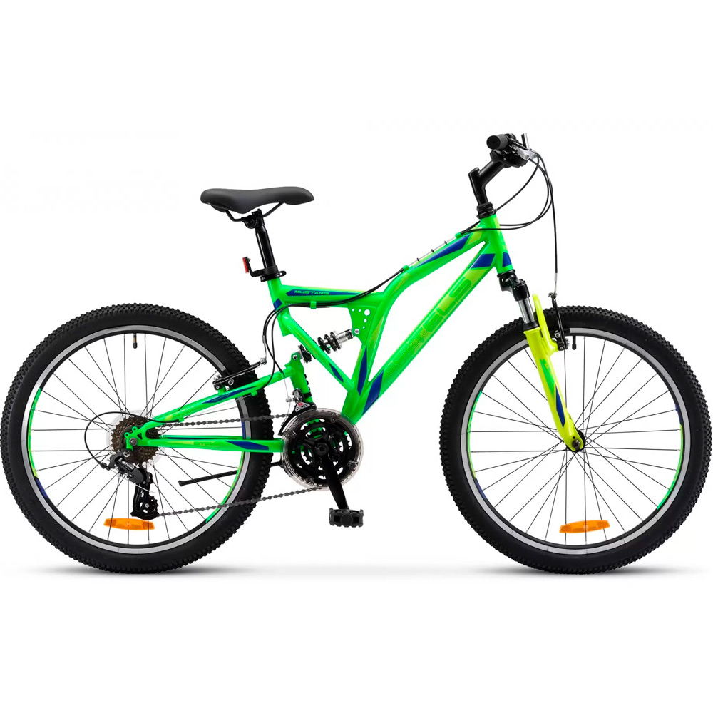 Велосипед 2-х 24” Mustang V 16" Зеленый/Черный