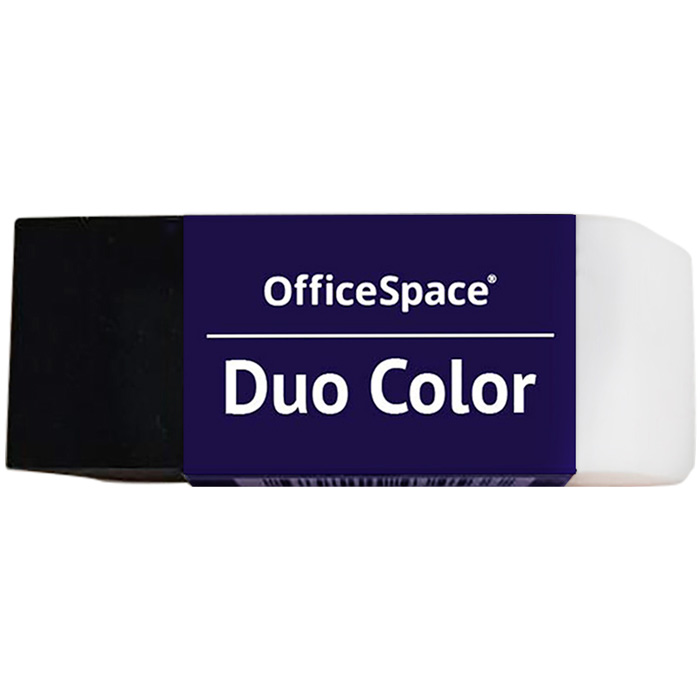 Ластик OfficeSpace Duo Colo прямоугольный ECO-ПВХ, 59*21*10мм 339151.