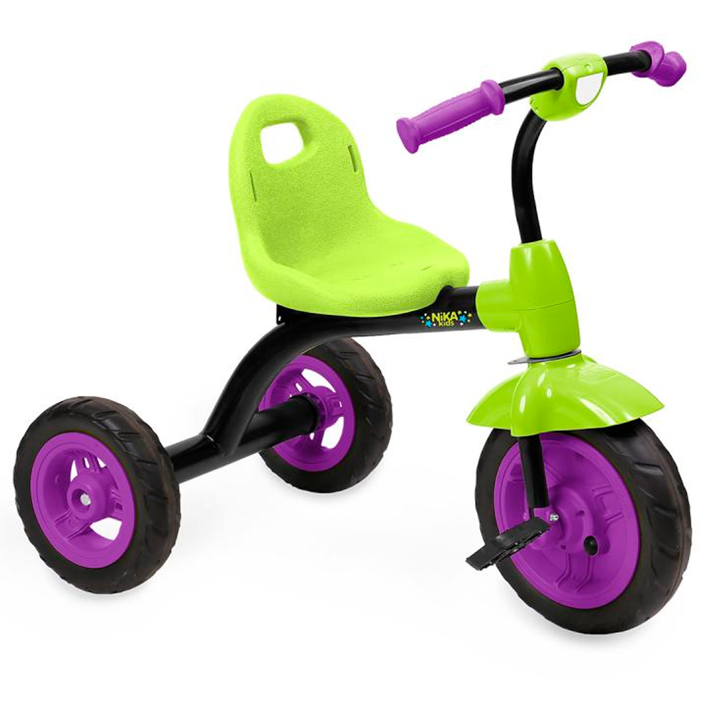 Велосипед 3-х Ника ВДН1/6 фиолетовый с лимонным.