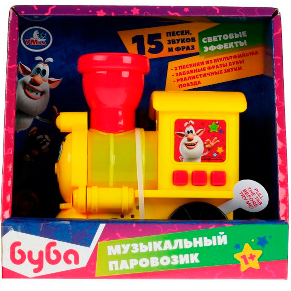 Игрушка на батарейках Паровозик БУБА в кор. Умка в кор. HWA1219047-R2