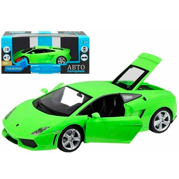 Модель 1:24 Lamborghini Gallardo LP560-4, зеленый JB1251382 Автопанорама