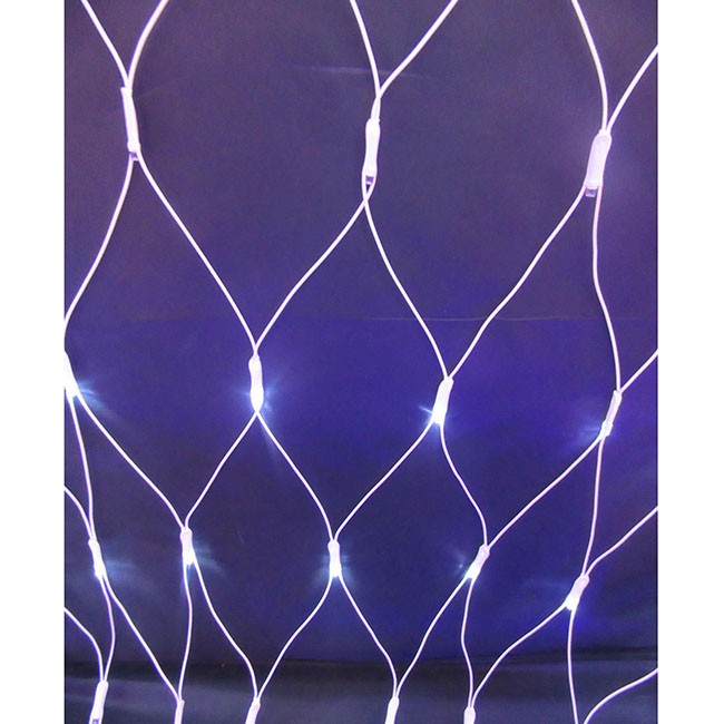 Электрическая гирлянда Сетка 2х2м 200л LED 8реж 23м белый холодный МК-19131