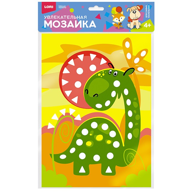 Набор ДТ Увлекательная мозаика (набор большой) "Весёлый динозавр" Км-014.
