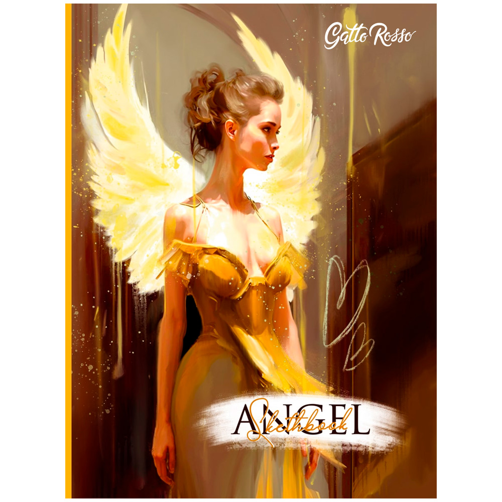 Скетчбук 467-0-159-07991-0 Gatto Rosso. Angel Sketchbook. Angel in Yellow