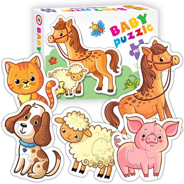 Пазл Baby Puzzle. Домашние животные 4076