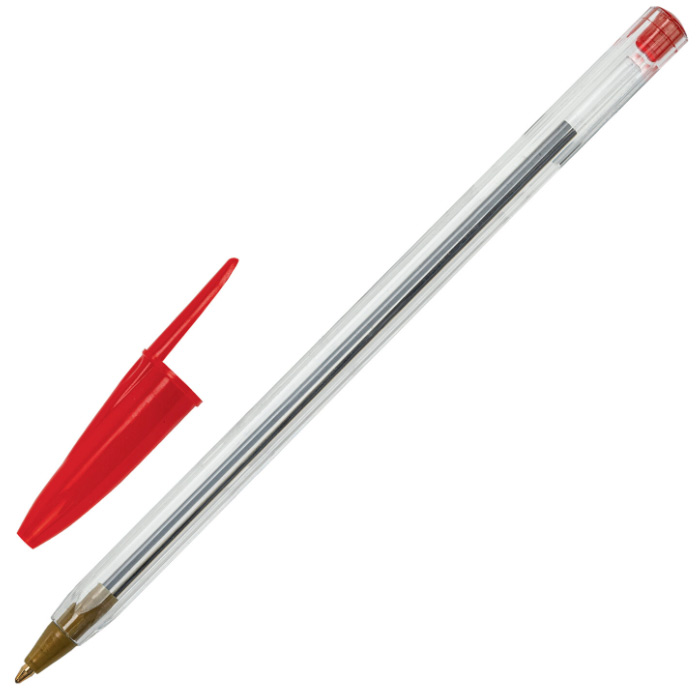 Ручка шарик красная STAFF Basic Budget BP-04 143870