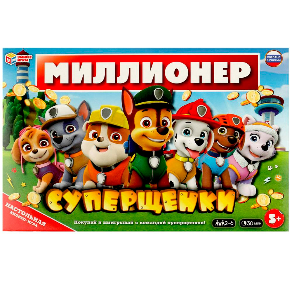 Игра Умка Суперщенки. Миллионер.Бизнес-игра 4650250583318