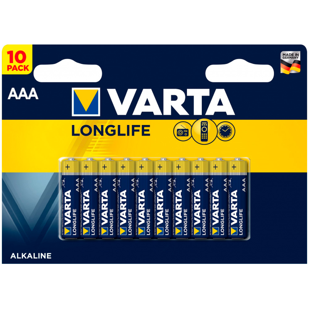 Элемент питания LR 3 Varta Longlife (10шт) 10xBL 443961 /цена за упак/