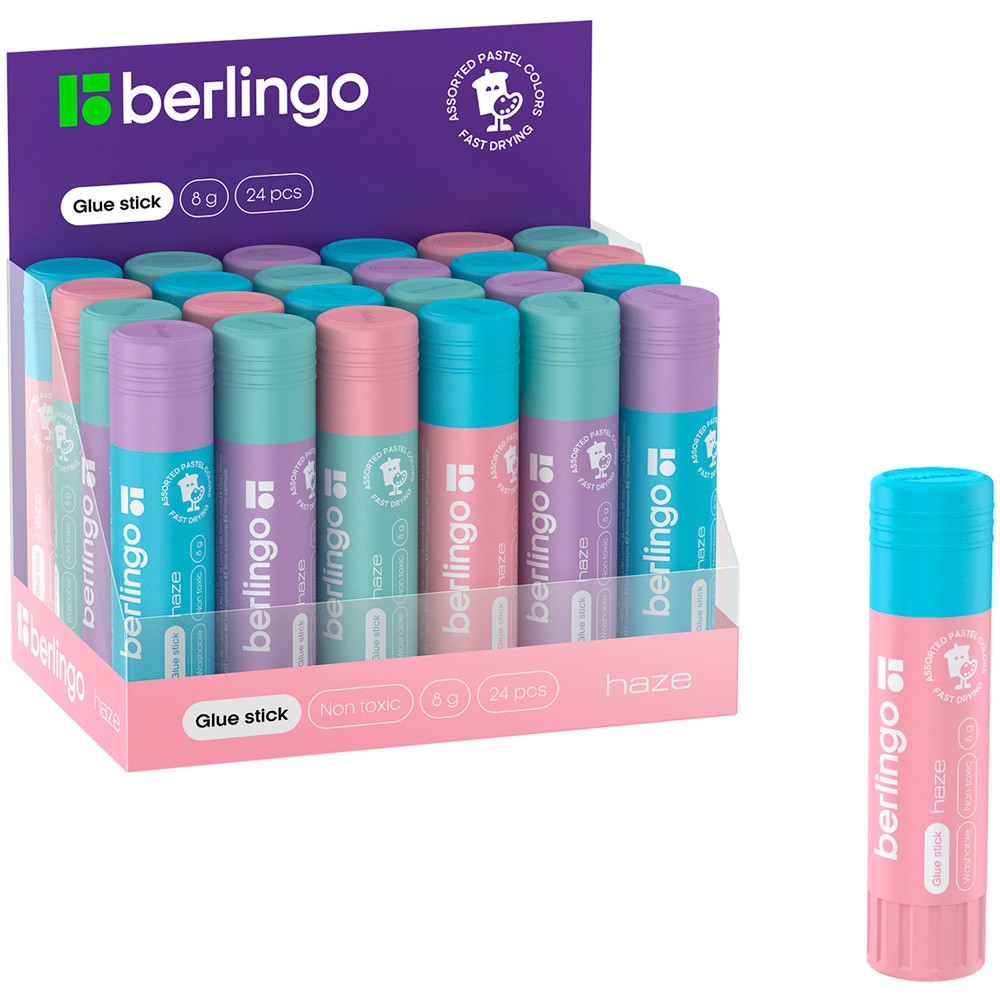 Клей-карандаш Berlingo "Haze", 08г, ПВП 360327