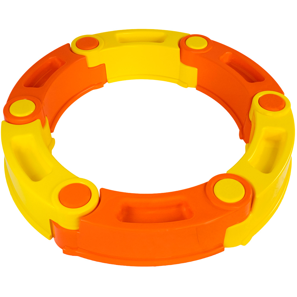 Песочница модульная AVGDейка 6 секций диаметр 107 см желто-оранжевый Т335-6