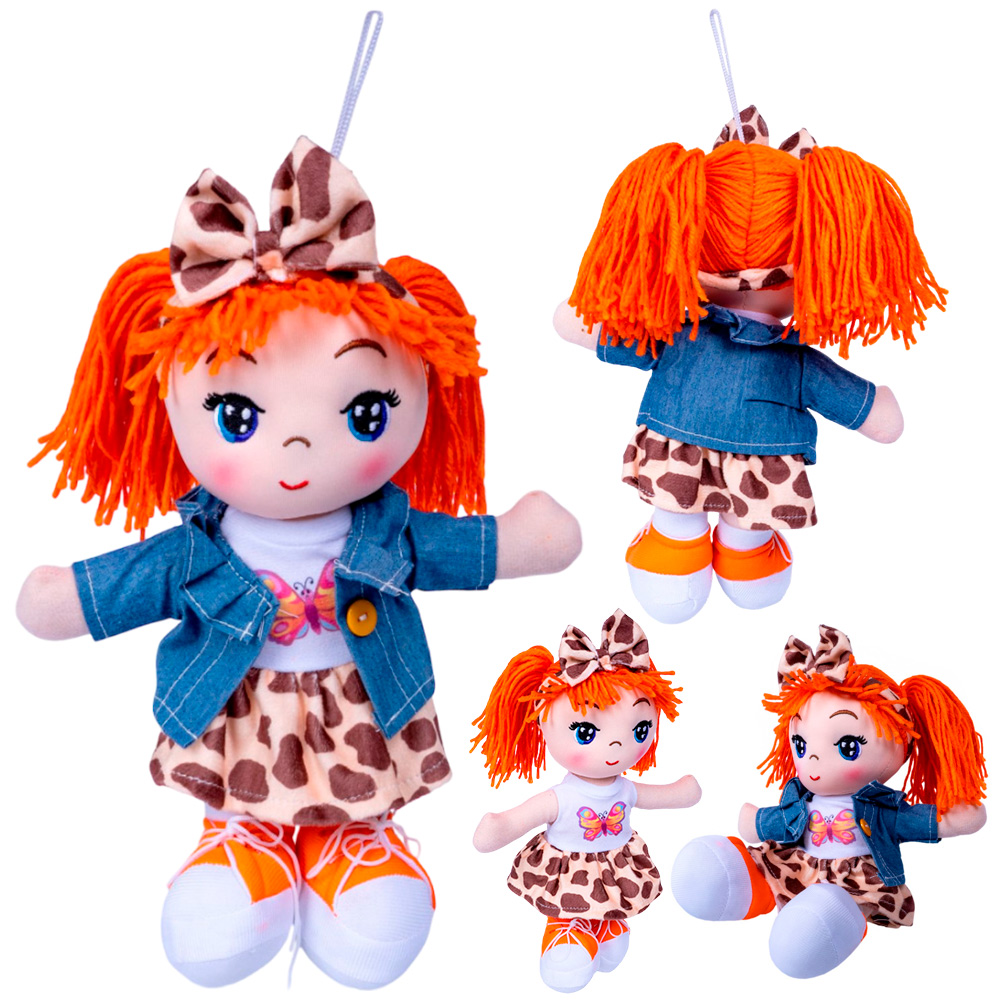 Кукла Oly 26 см Кира оранжевые волосы мягк. ВВ5515