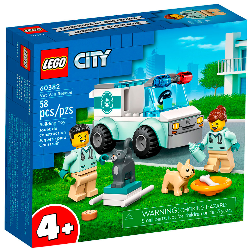 Конструктор LEGO CITY "Ветеринарный фургон" 60382