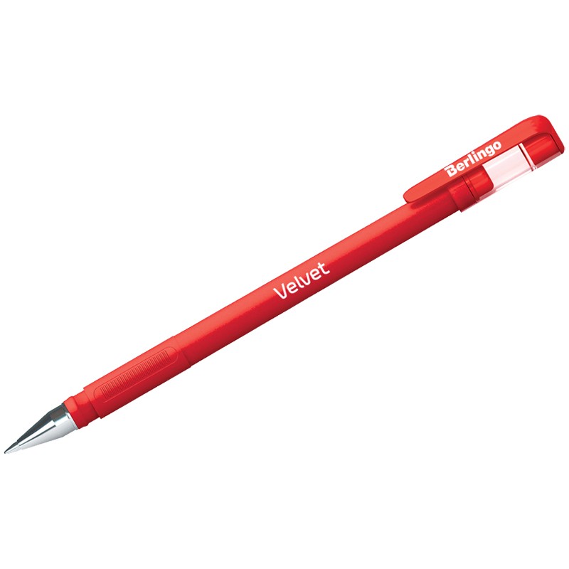 Ручка гелевая красный 0,5мм Velvet СGр_50127 Berlingo