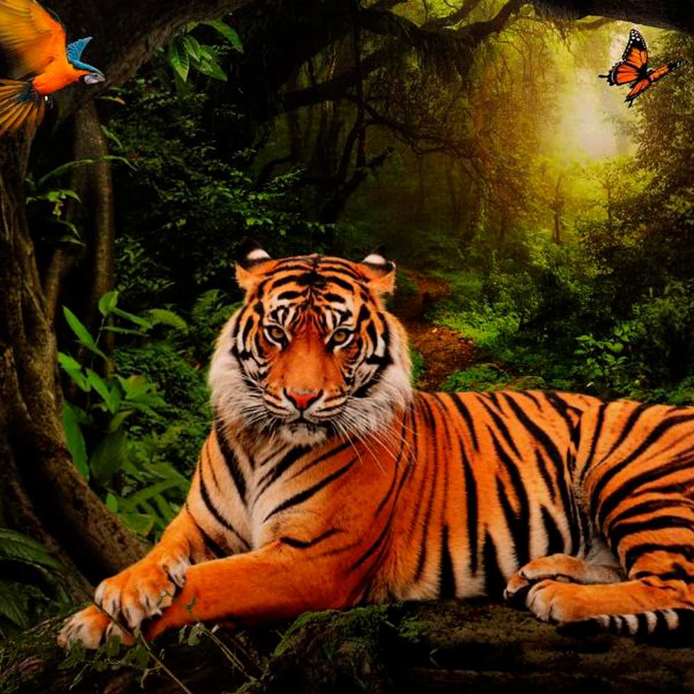 Пазл 500 Тигр в джунглях. Удивительный мир 4680107925725 /10/.