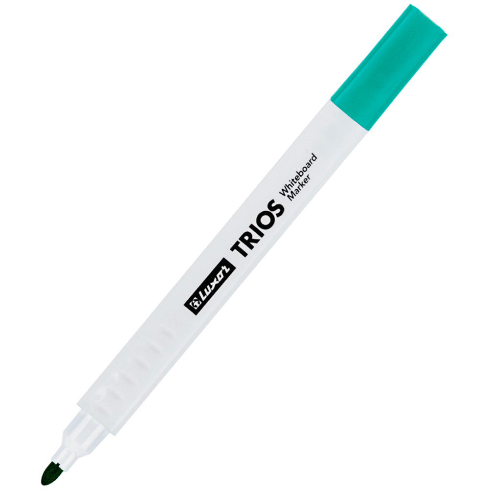 Маркер для белых досок Luxor "Trios" зеленый, пулевидный, 2,5 мм 33104