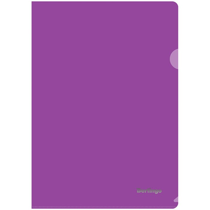 Папка-уголок А4 180 мкм прозрачная фиолетовая AGp_04107 Berlingo .