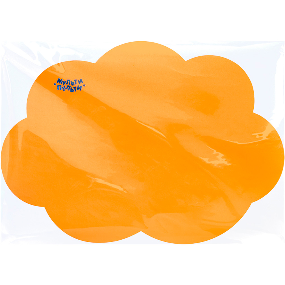 Доска для лепки "Облачко", фигурная, А5+, 800 мкм, пластик, оранжевый 303736 Мульти-Пульти .