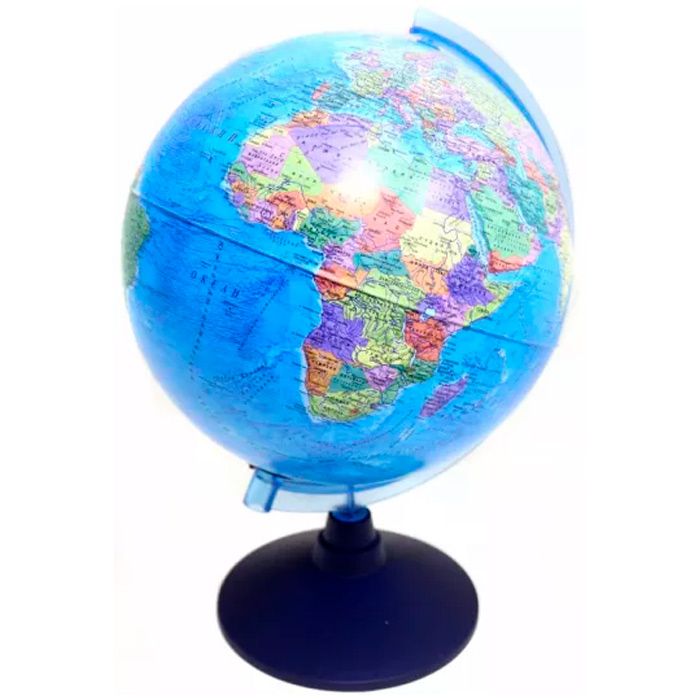 Глобус Земли политический 250 мм с подсветкой от батареек Классик Евро Ве012500255