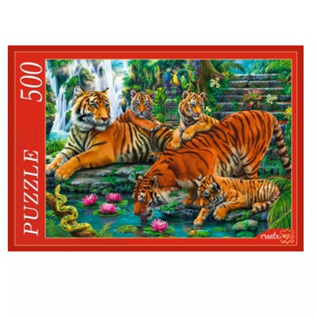 Пазл 500 Семья тигров Х500-2186.